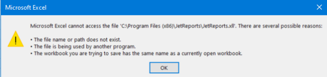 Jet Error