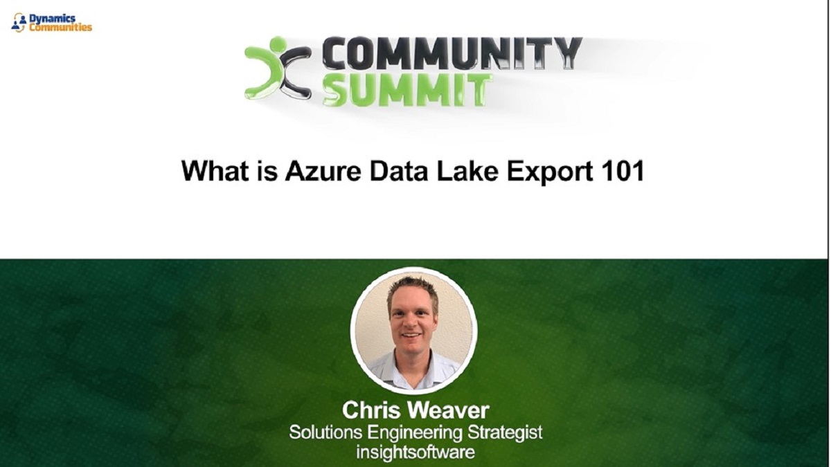 What is Azure Data Lake Export 101 - Dynamics Communities