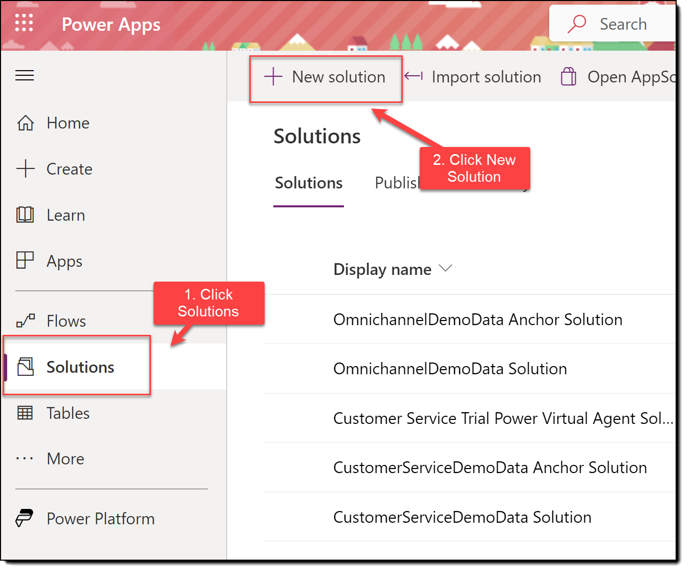 Using Solution Files in Power Apps
