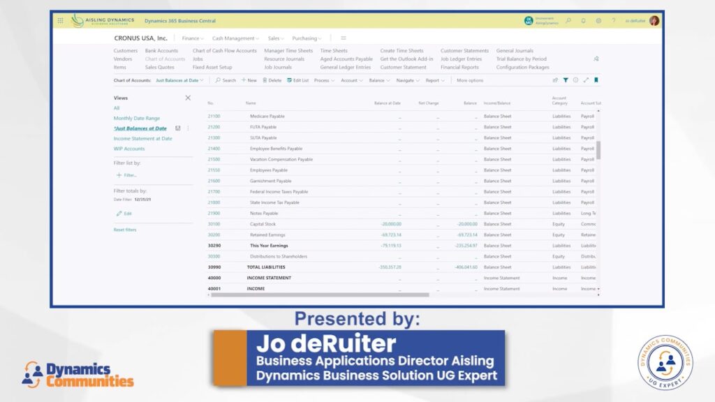 Chart of Accounts