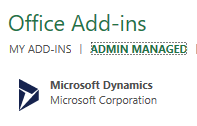 Dynamics Add-In