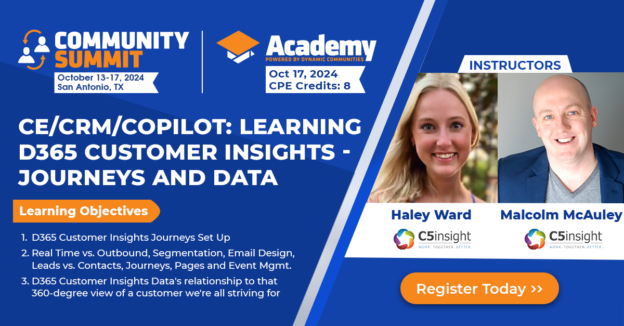 Academy Preview: Learning Dynamics 365 Customer Insights – Journeys and Data