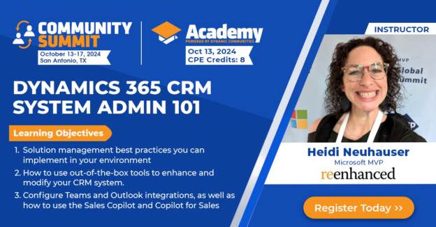 Academy Preview: Dynamics 365 CRM System Admin 101