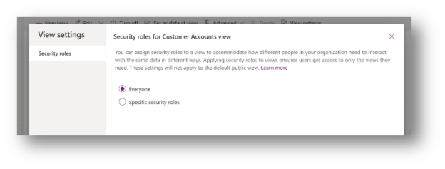 How to Manage View Access with Security Roles