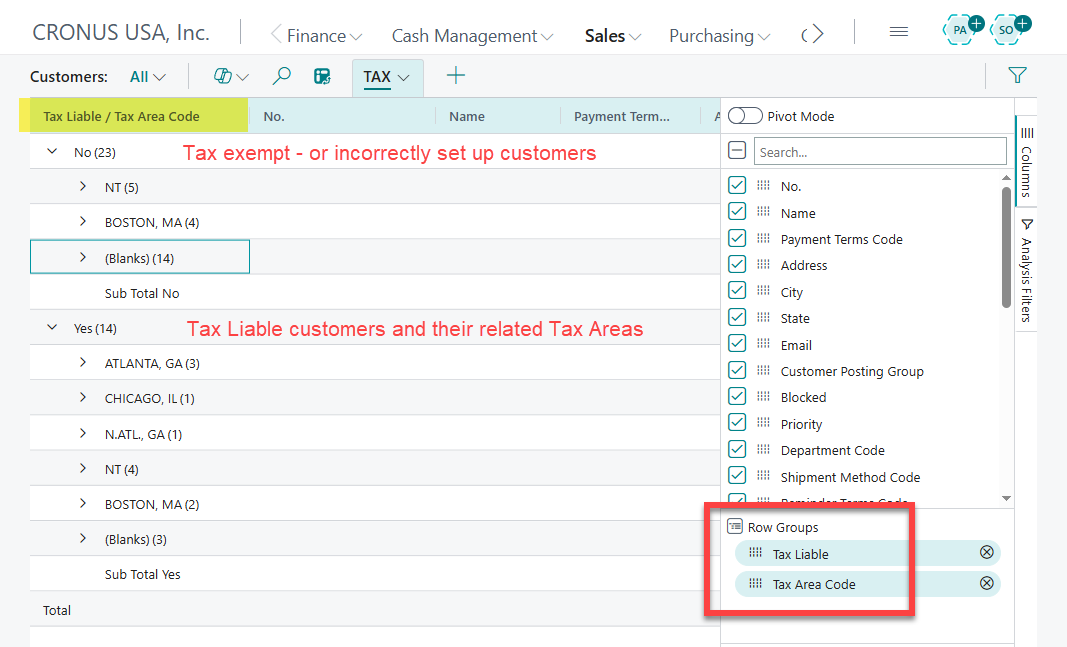 Business Central’s Analysis Mode
