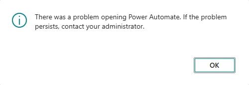 power automate error