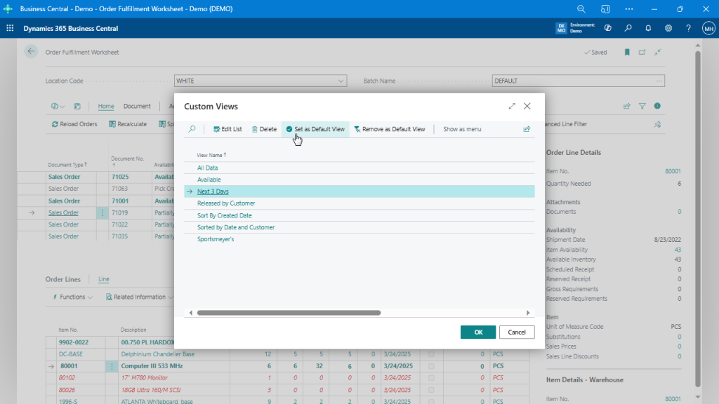 How to Instantly Know What You Can Ship Today in Business Central